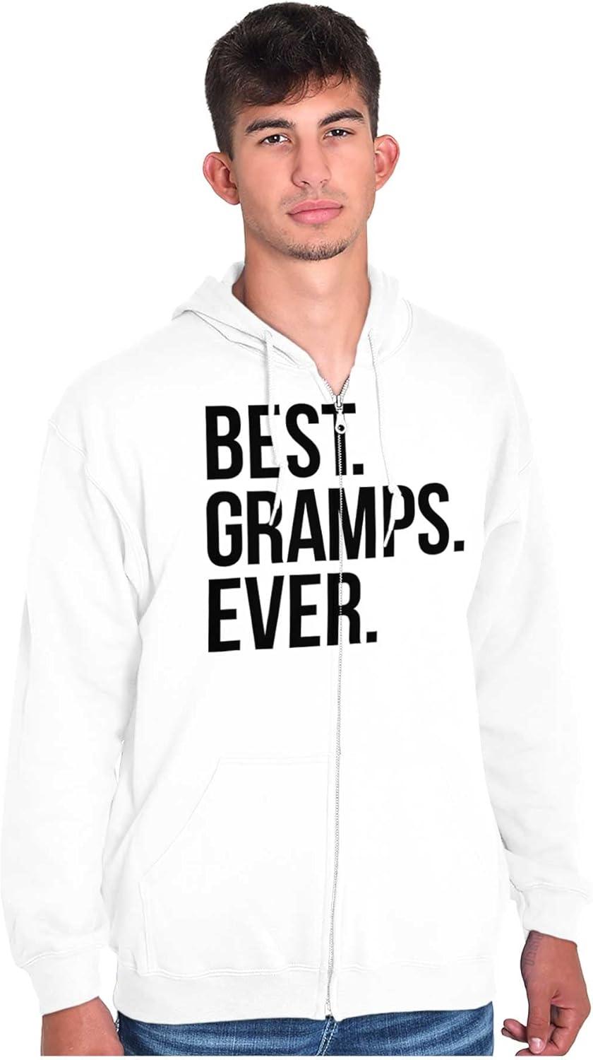 imageBest Gramps Ever Grandpa Grandfather Zip Hoodie Sweatshirt MenWhite