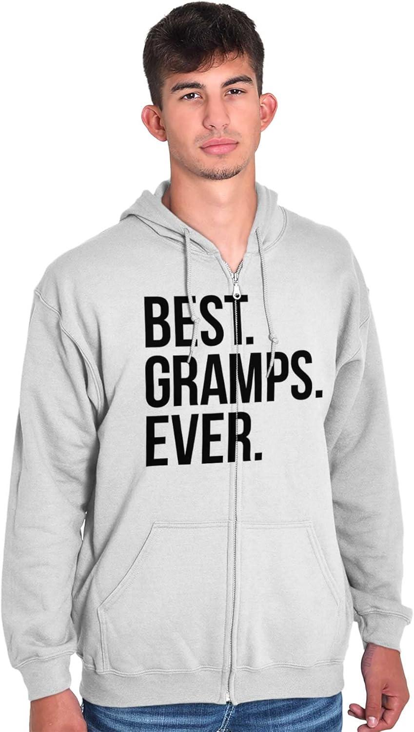 imageBest Gramps Ever Grandpa Grandfather Zip Hoodie Sweatshirt MenWhite