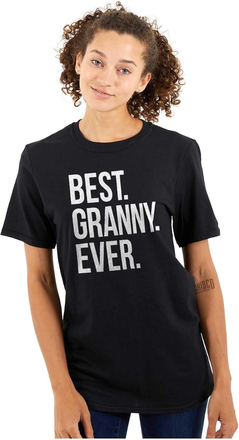 imageBest Granny Ever Grandma Grams Mother Womens Graphic T Shirt TeesBlack
