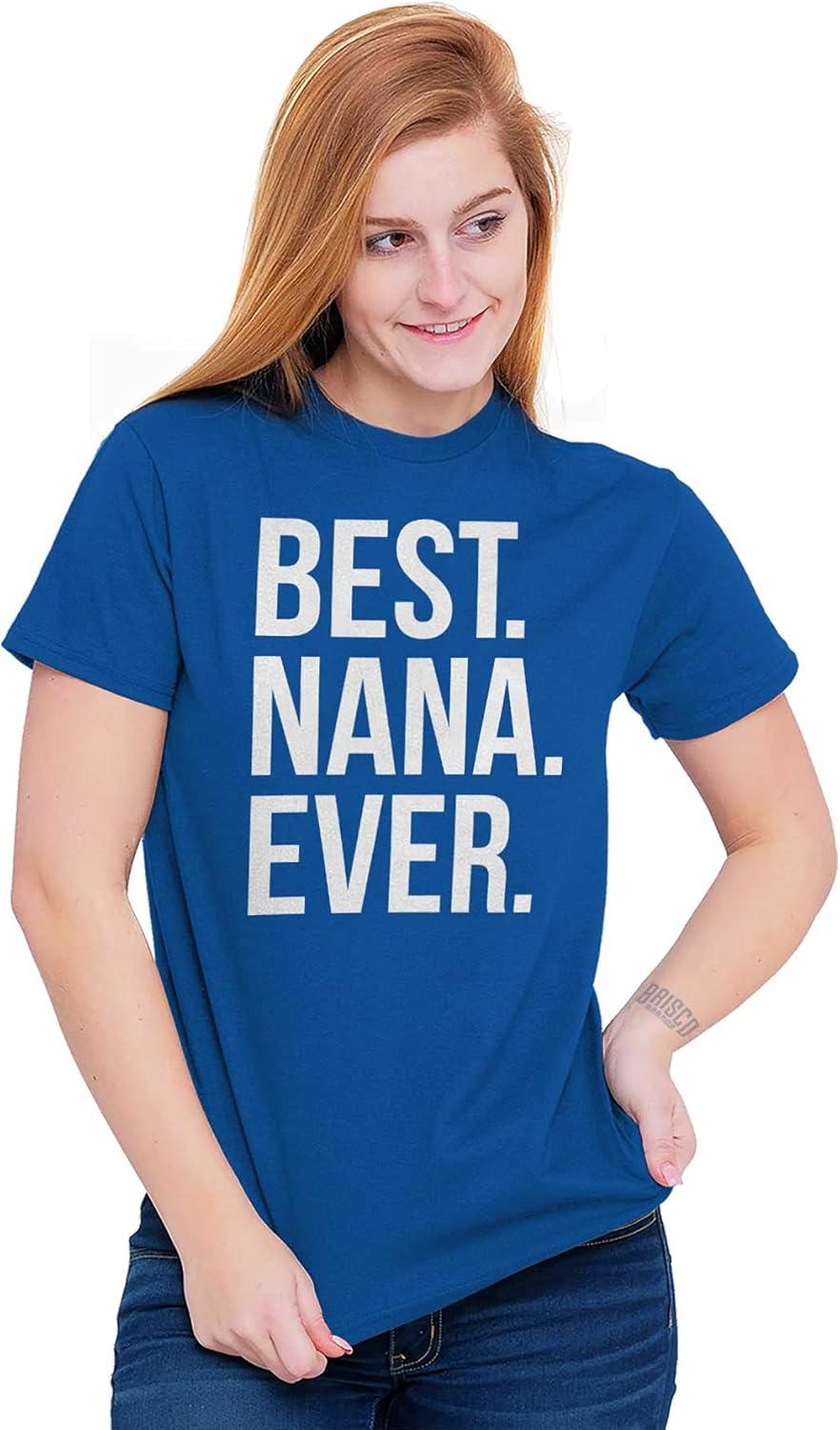 imageBest Nana Ever Grandmother Grandma Womens Graphic T Shirt TeesRoyal
