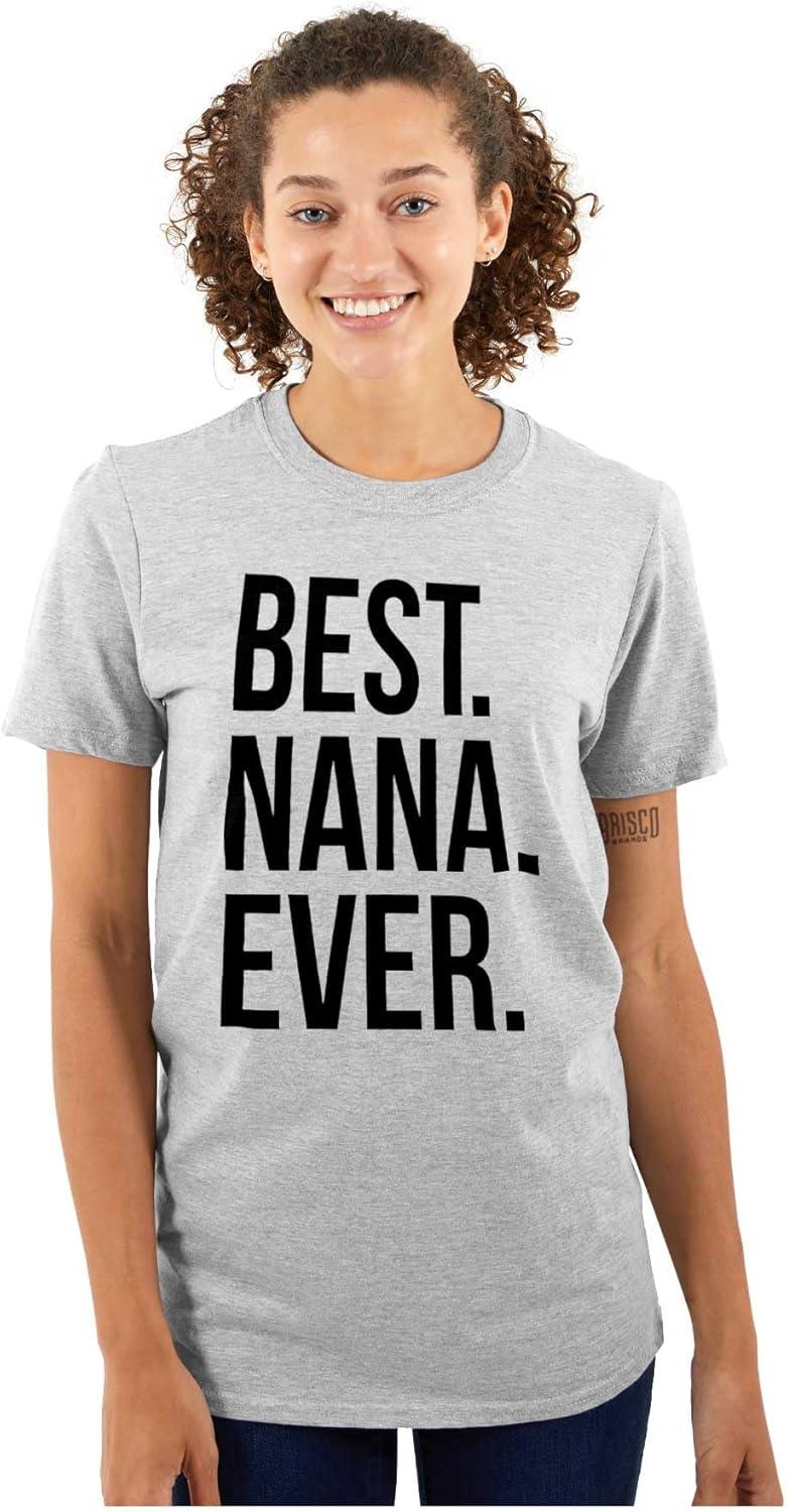 imageBest Nana Ever Grandmother Grandma Womens Graphic T Shirt TeesSport Grey