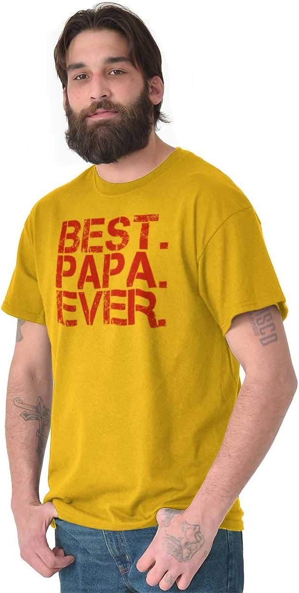 imageBest Papa Ever Worlds Greatest Father Mens Graphic T Shirt TeesGold
