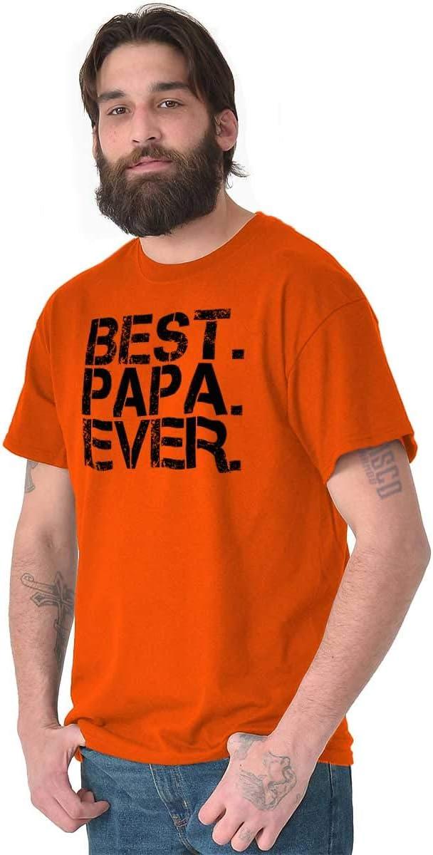 imageBest Papa Ever Worlds Greatest Father Mens Graphic T Shirt TeesOrange