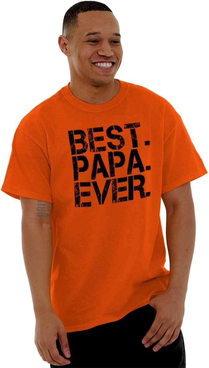 imageBest Papa Ever Worlds Greatest Father Mens Graphic T Shirt TeesOrange