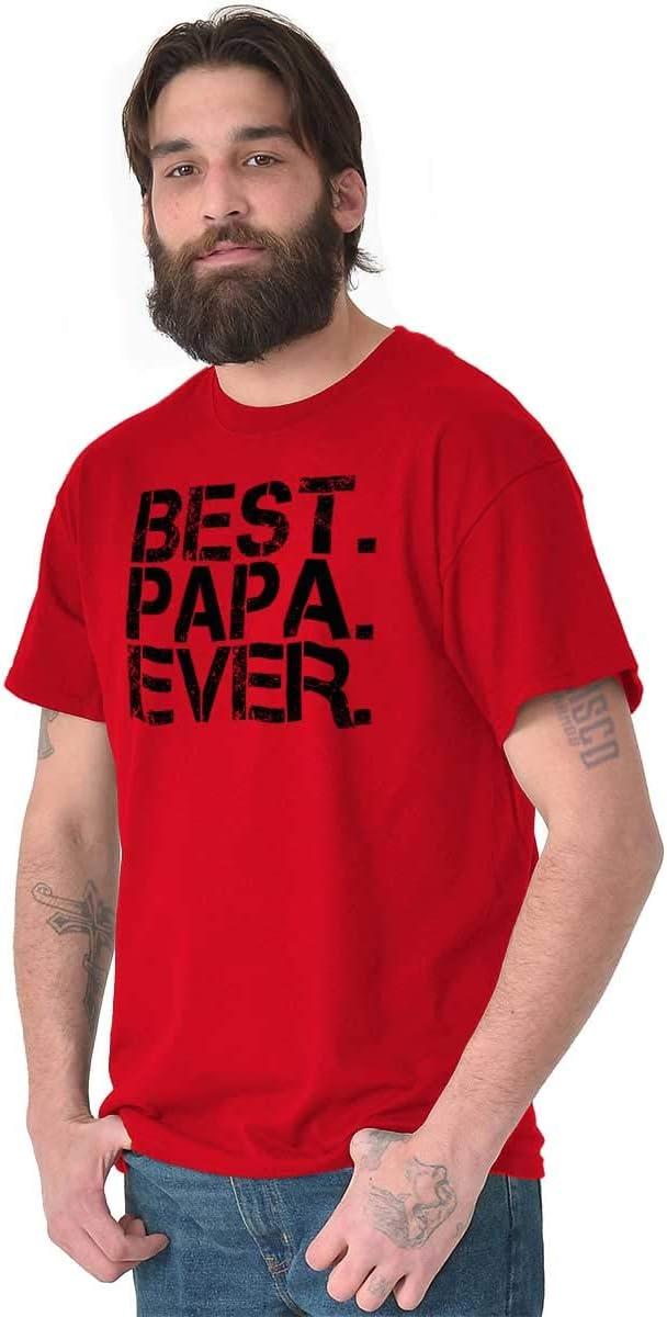 imageBest Papa Ever Worlds Greatest Father Mens Graphic T Shirt TeesRed