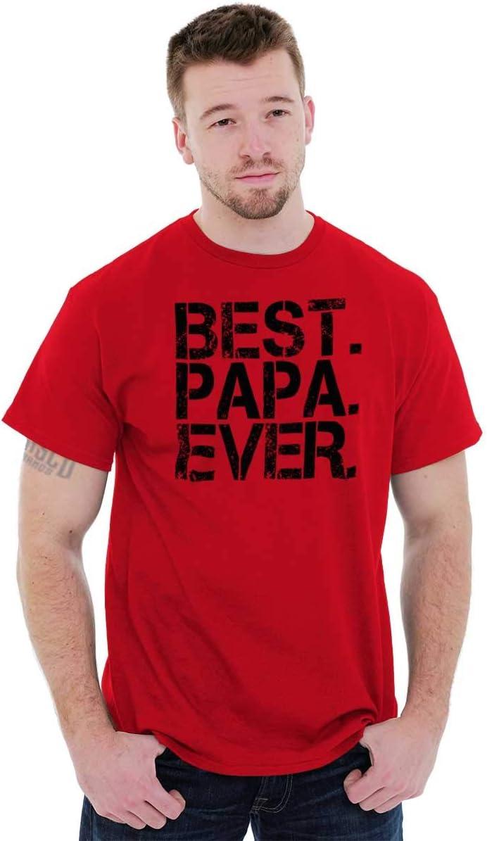 imageBest Papa Ever Worlds Greatest Father Mens Graphic T Shirt TeesRed