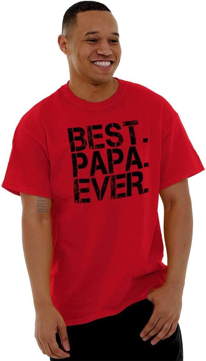 imageBest Papa Ever Worlds Greatest Father Mens Graphic T Shirt TeesRed