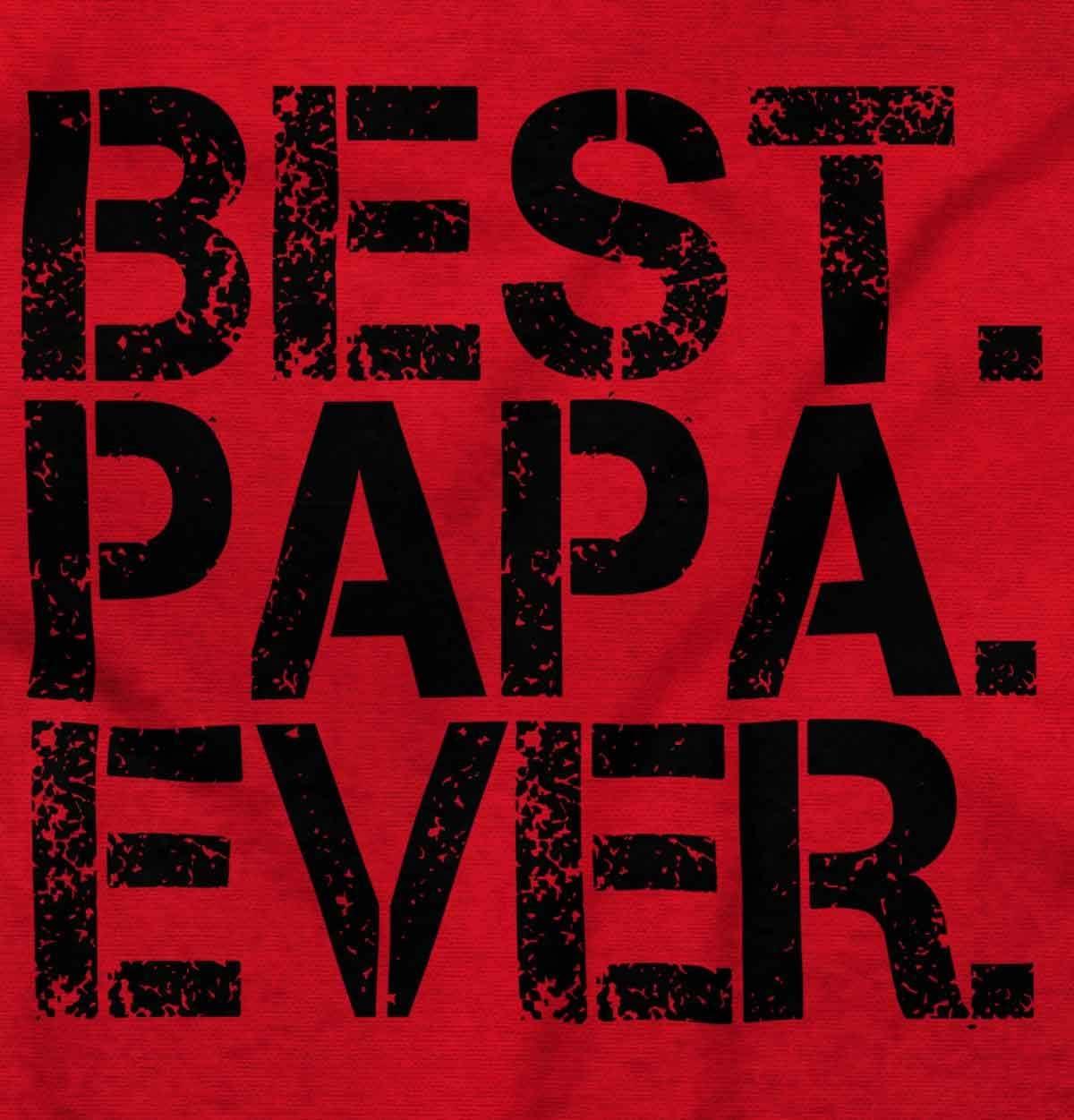 imageBest Papa Ever Worlds Greatest Father Mens Graphic T Shirt TeesRed