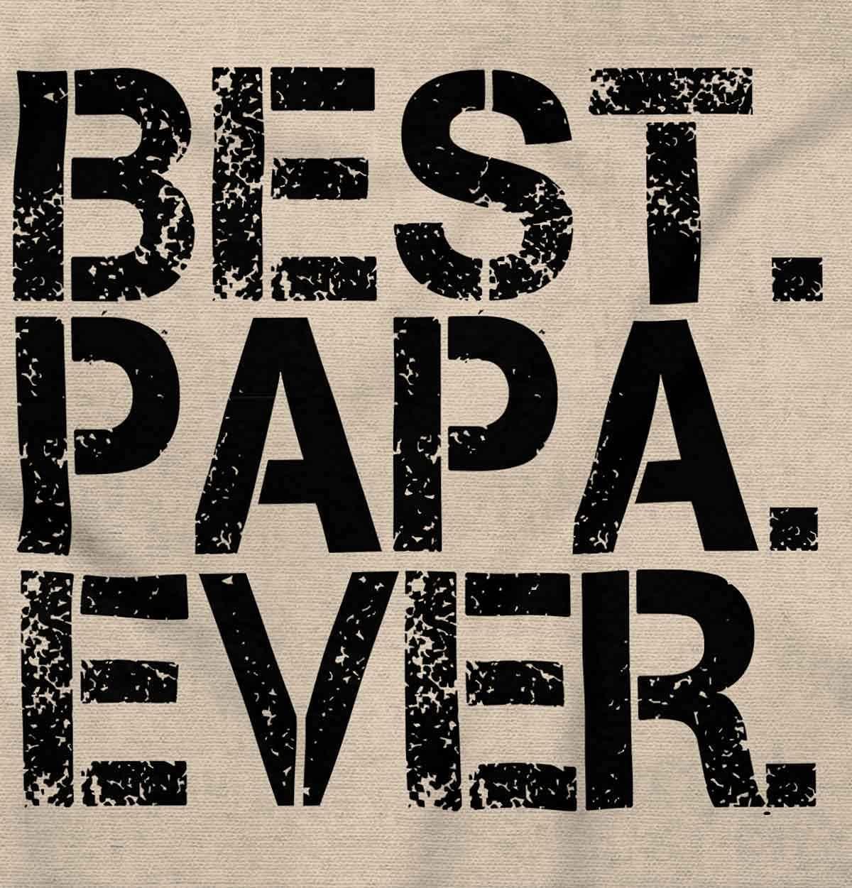 imageBest Papa Ever Worlds Greatest Father Mens Graphic T Shirt TeesSand