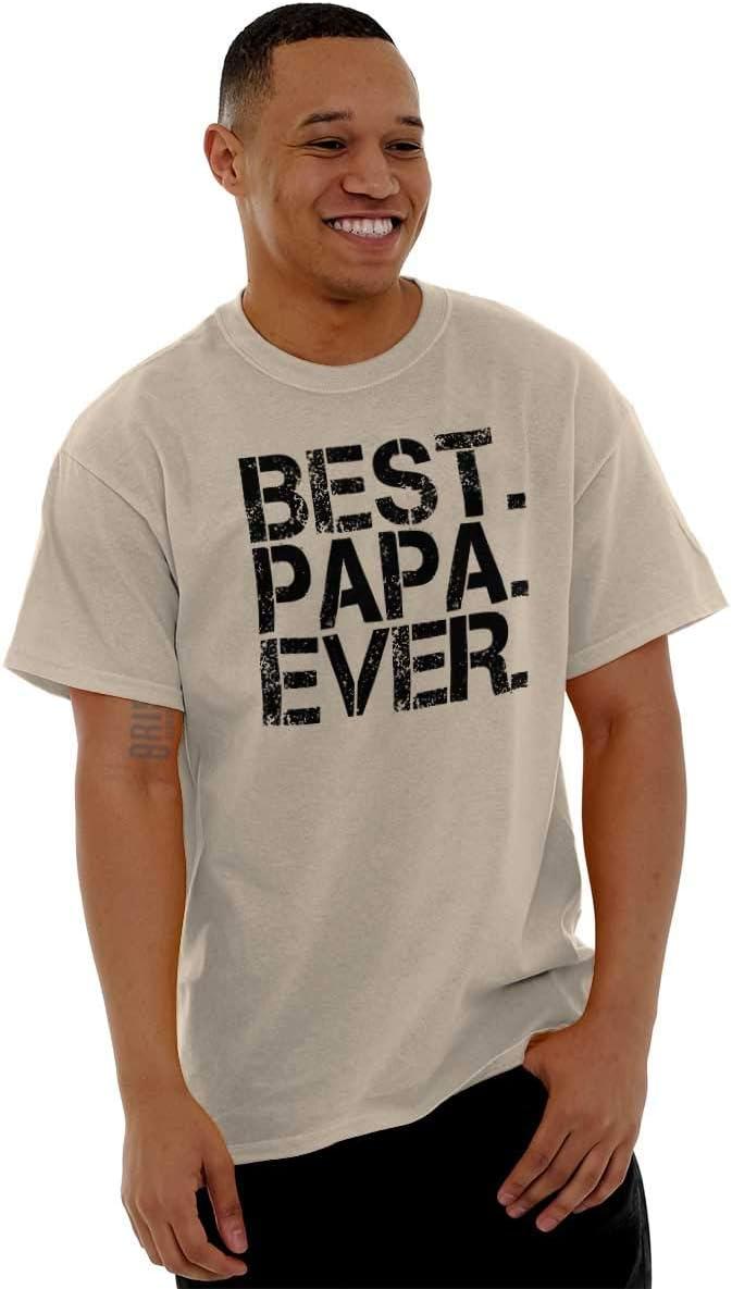 imageBest Papa Ever Worlds Greatest Father Mens Graphic T Shirt TeesSand