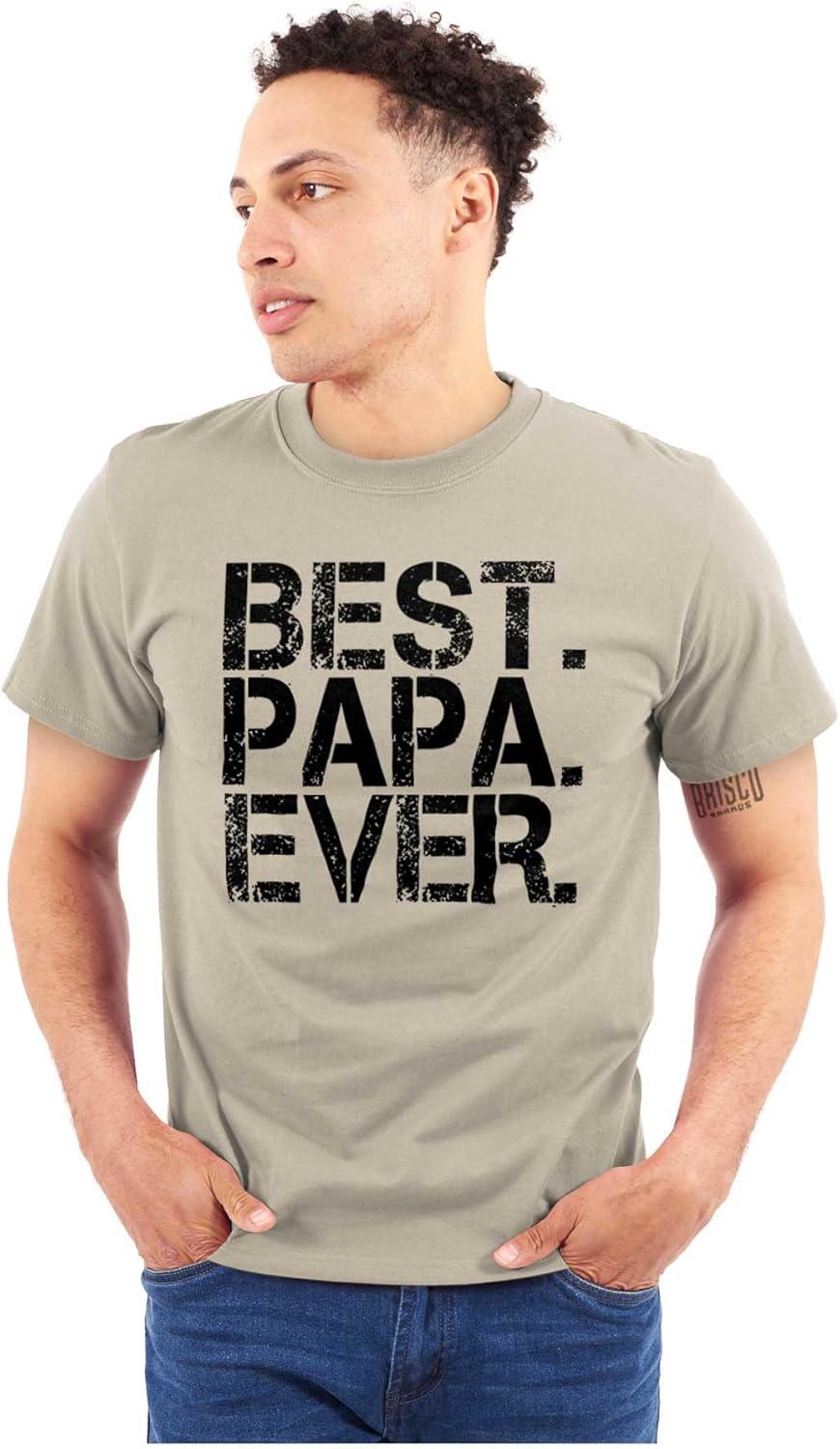 imageBest Papa Ever Worlds Greatest Father Mens Graphic T Shirt TeesSand