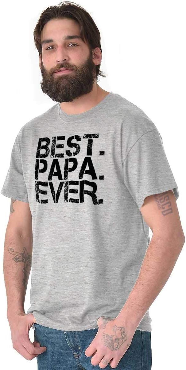 imageBest Papa Ever Worlds Greatest Father Mens Graphic T Shirt TeesSport Grey