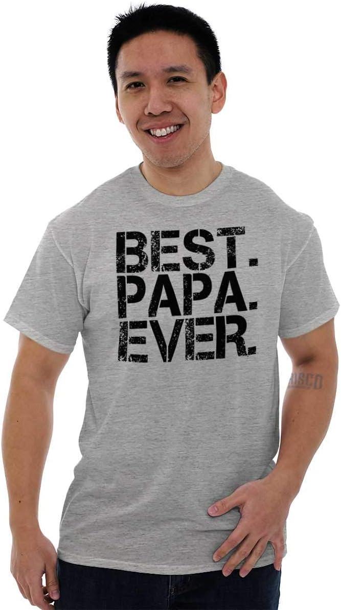 imageBest Papa Ever Worlds Greatest Father Mens Graphic T Shirt TeesSport Grey