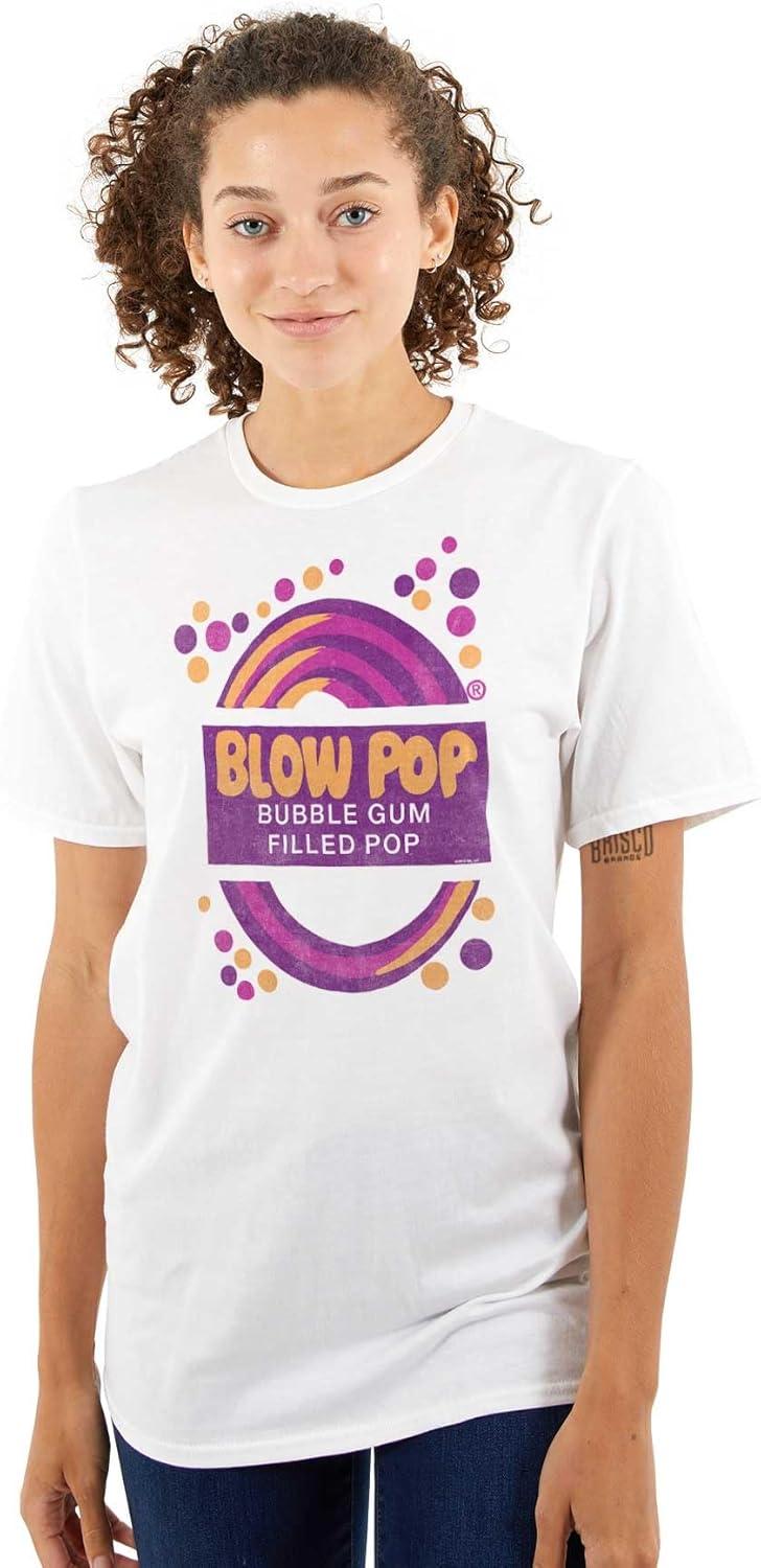 imageBlow Pop Retro Candy Lollipop Wrapper Graphic T Shirt Men or WomenWhite