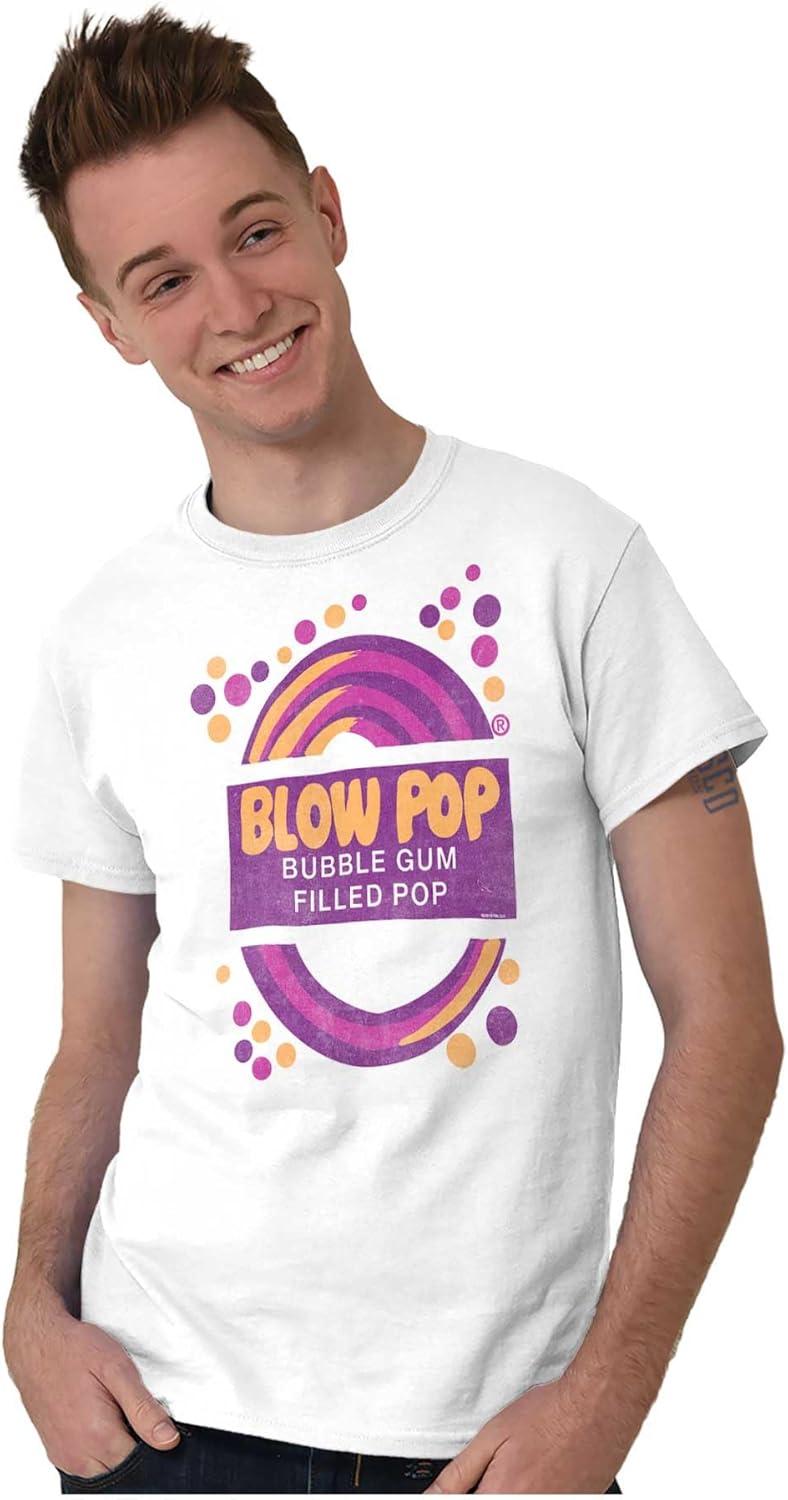 imageBlow Pop Retro Candy Lollipop Wrapper Graphic T Shirt Men or WomenWhite