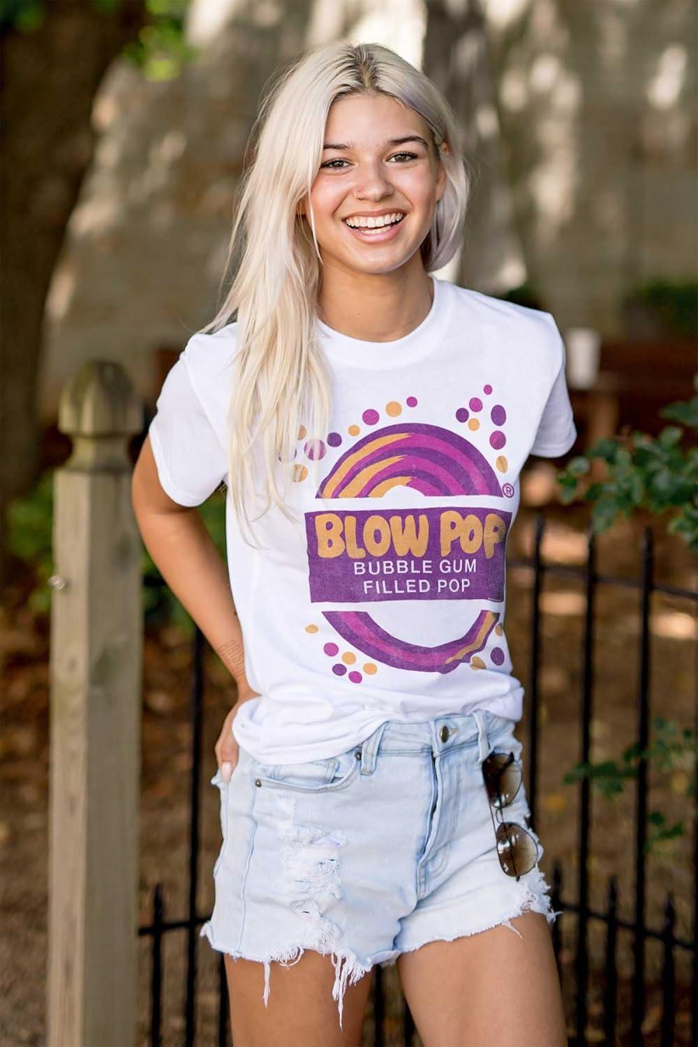 imageBlow Pop Retro Candy Lollipop Wrapper Graphic T Shirt Men or WomenWhite