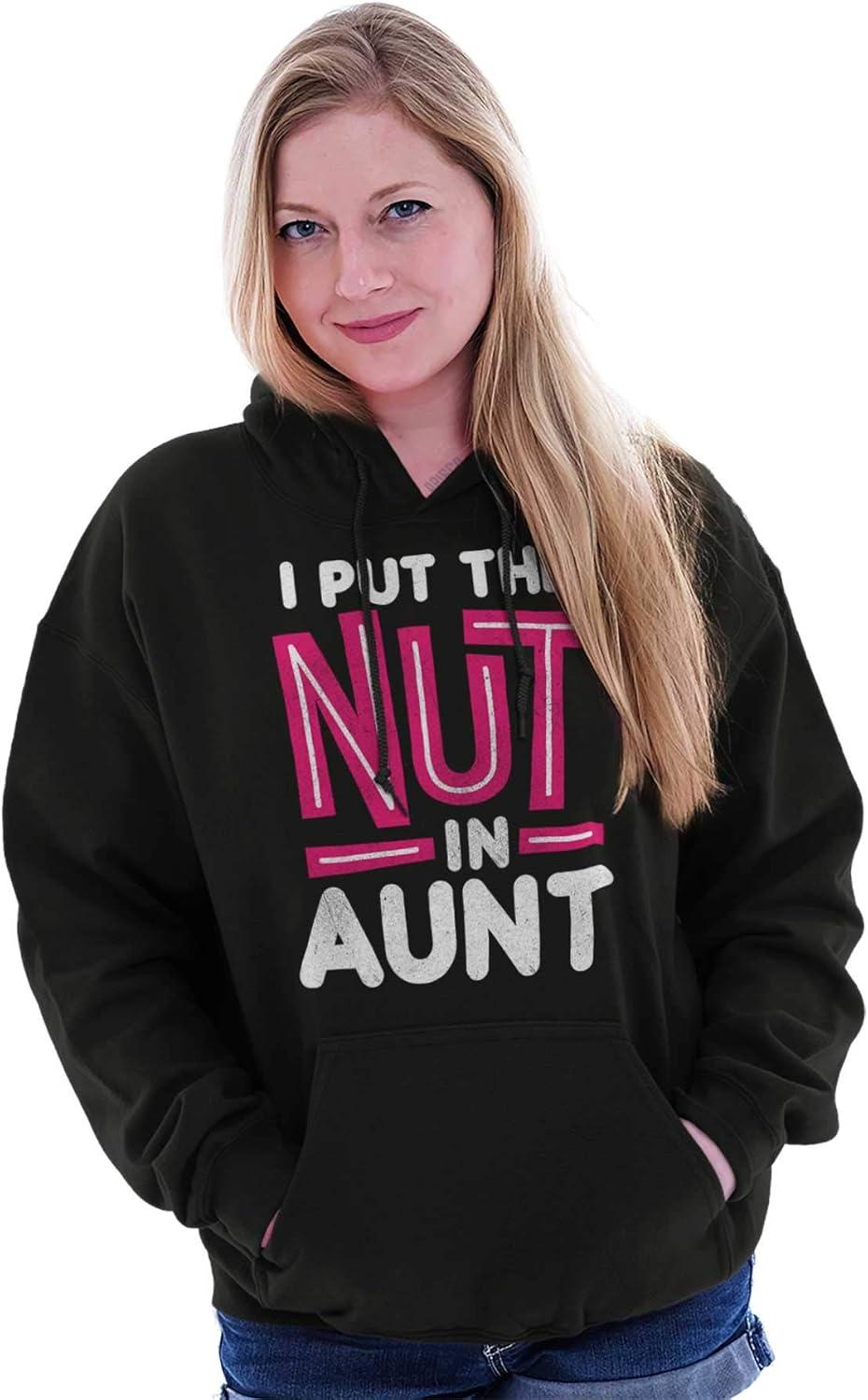 imageBrisco Brands Aunt Cute Funny Cool Crazy Auntie Hoodie Sweatshirt WomenBlack