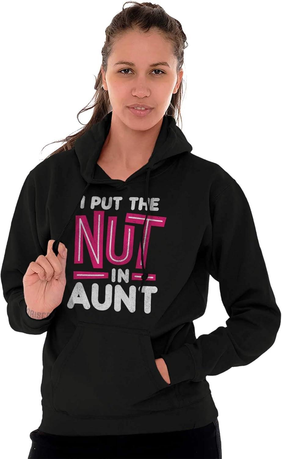 imageBrisco Brands Aunt Cute Funny Cool Crazy Auntie Hoodie Sweatshirt WomenBlack
