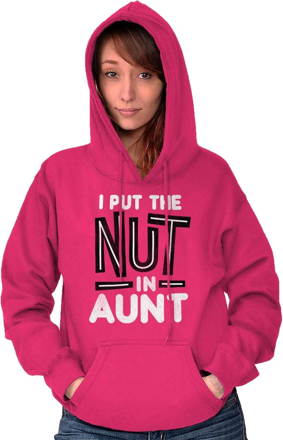 imageBrisco Brands Aunt Cute Funny Cool Crazy Auntie Hoodie Sweatshirt WomenHeliconia
