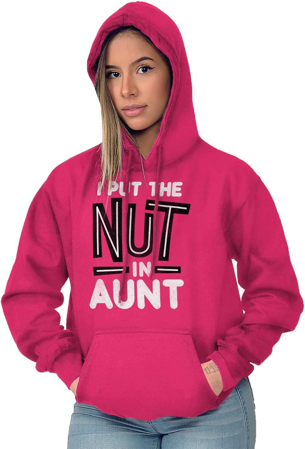 imageBrisco Brands Aunt Cute Funny Cool Crazy Auntie Hoodie Sweatshirt WomenHeliconia