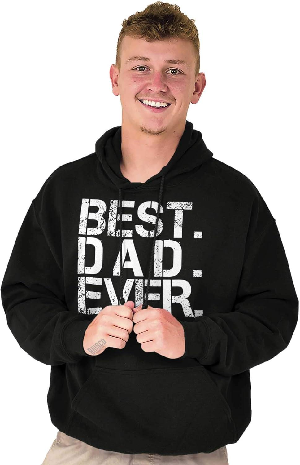 imageBrisco Brands Best Dad Ever Cool Hoodie Hooded Sweatshirt MenBlack
