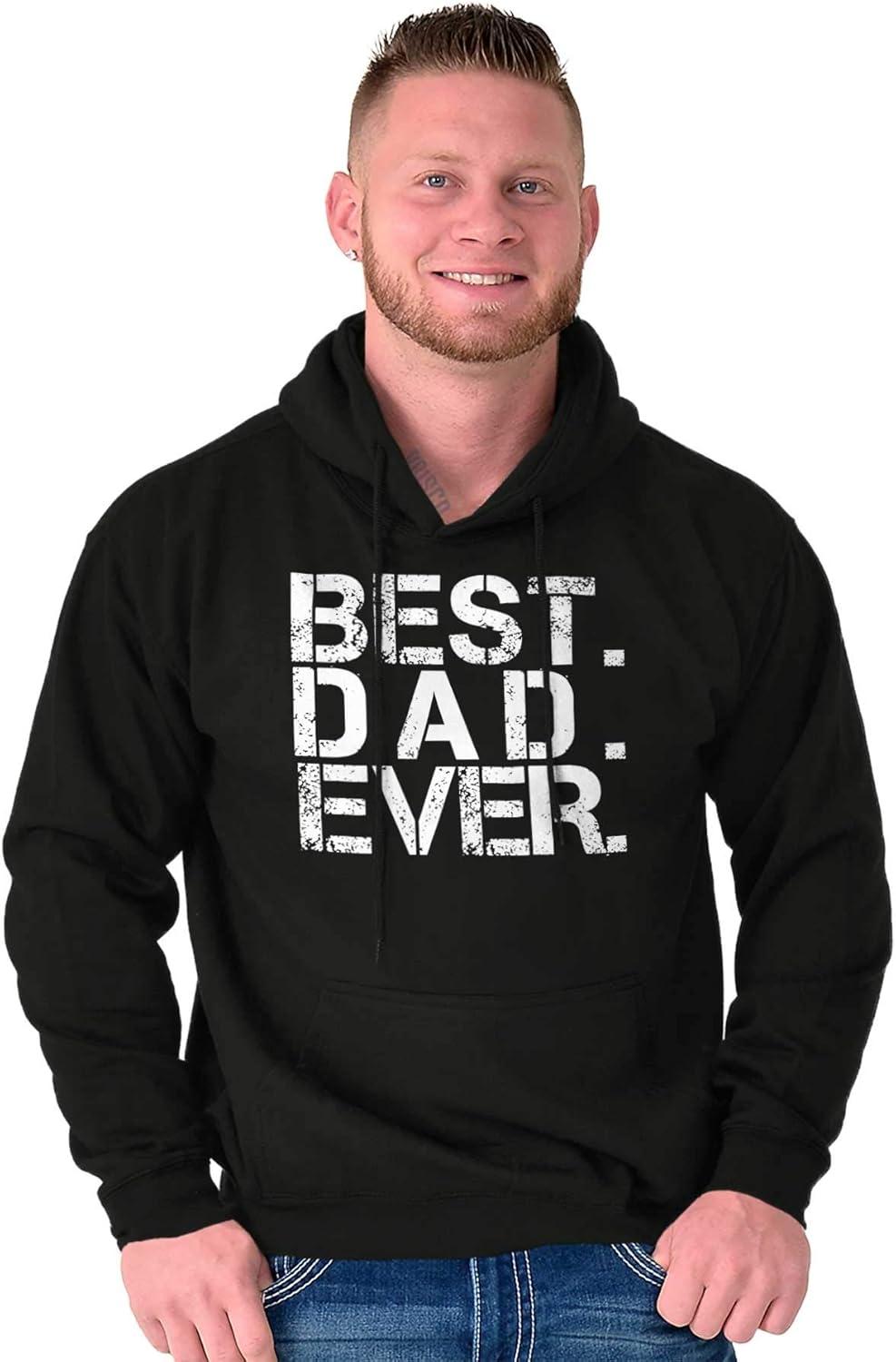 imageBrisco Brands Best Dad Ever Cool Hoodie Hooded Sweatshirt MenBlack