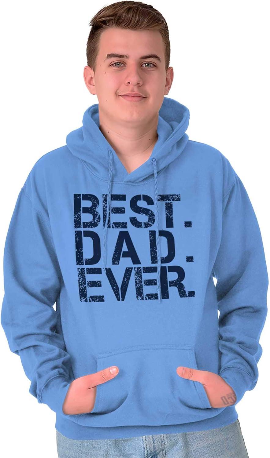 imageBrisco Brands Best Dad Ever Cool Hoodie Hooded Sweatshirt MenCarolina Blue