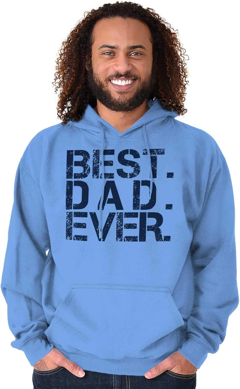 imageBrisco Brands Best Dad Ever Cool Hoodie Hooded Sweatshirt MenCarolina Blue