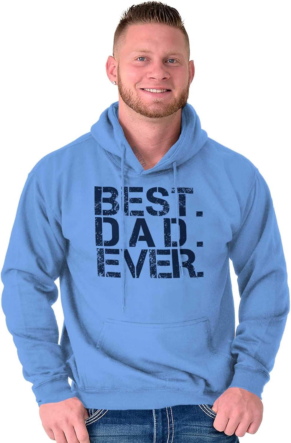 imageBrisco Brands Best Dad Ever Cool Hoodie Hooded Sweatshirt MenCarolina Blue