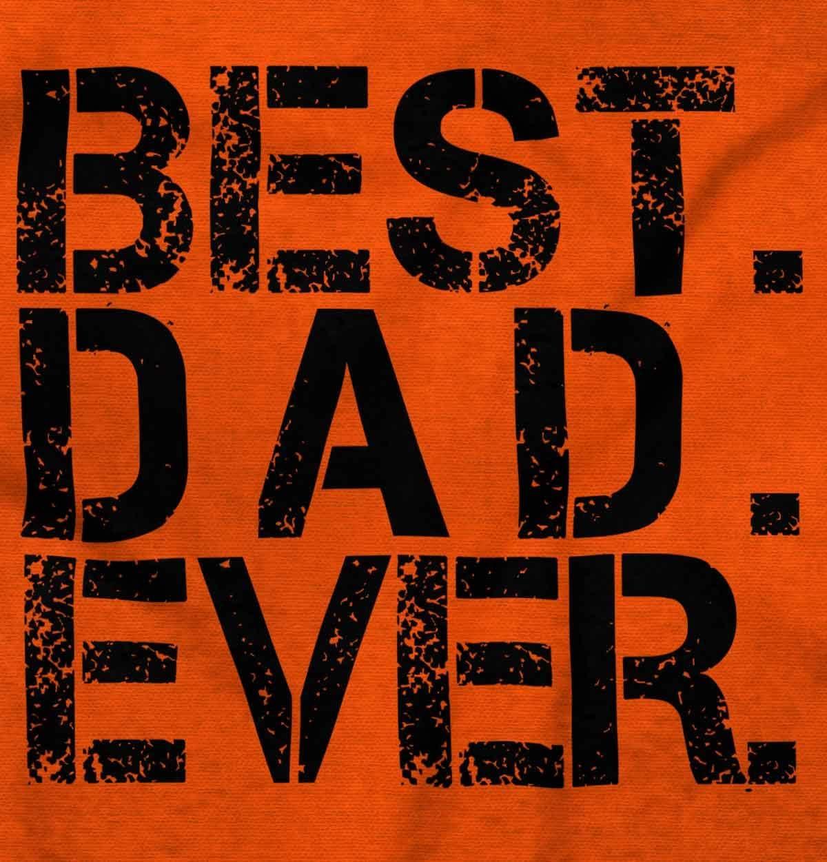 imageBrisco Brands Best Dad Ever Cool Hoodie Hooded Sweatshirt MenOrange