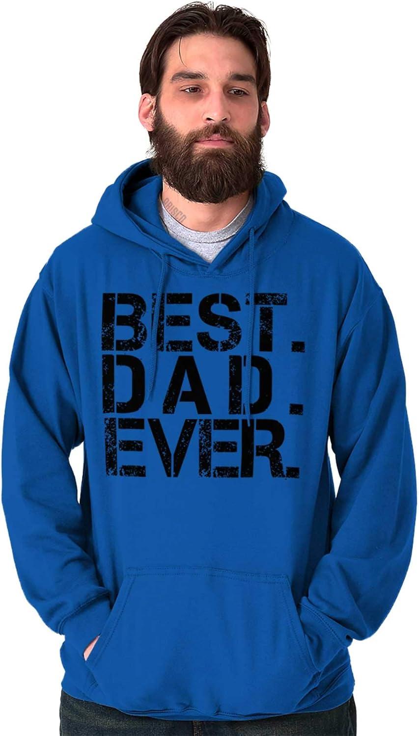 imageBrisco Brands Best Dad Ever Cool Hoodie Hooded Sweatshirt MenRoyal