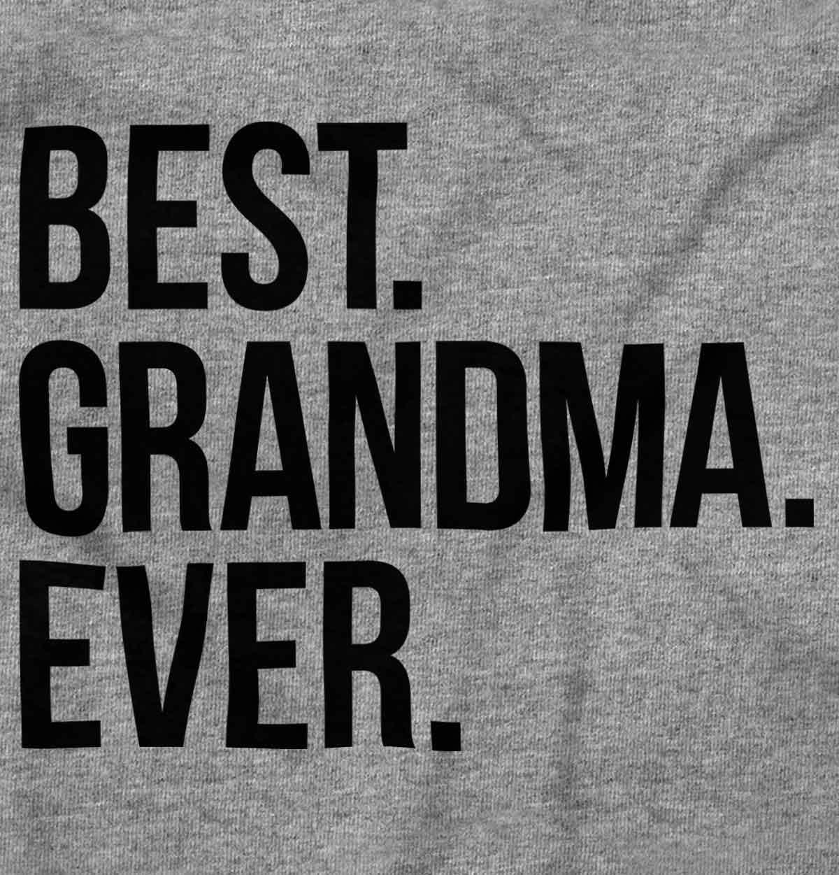 imageBrisco Brands Best Grandma Ever Nanna Gigi Nan Cute Hoodie Sweatshirt WomenSport Grey