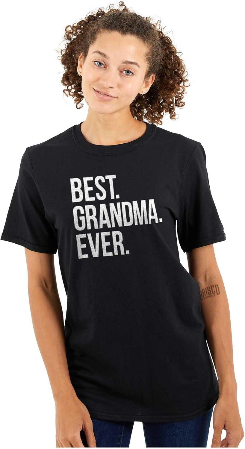 imageBrisco Brands Best Grandma Ever Nanna Gigi Nan Cute Womens Graphic T Shirt TeesBlack