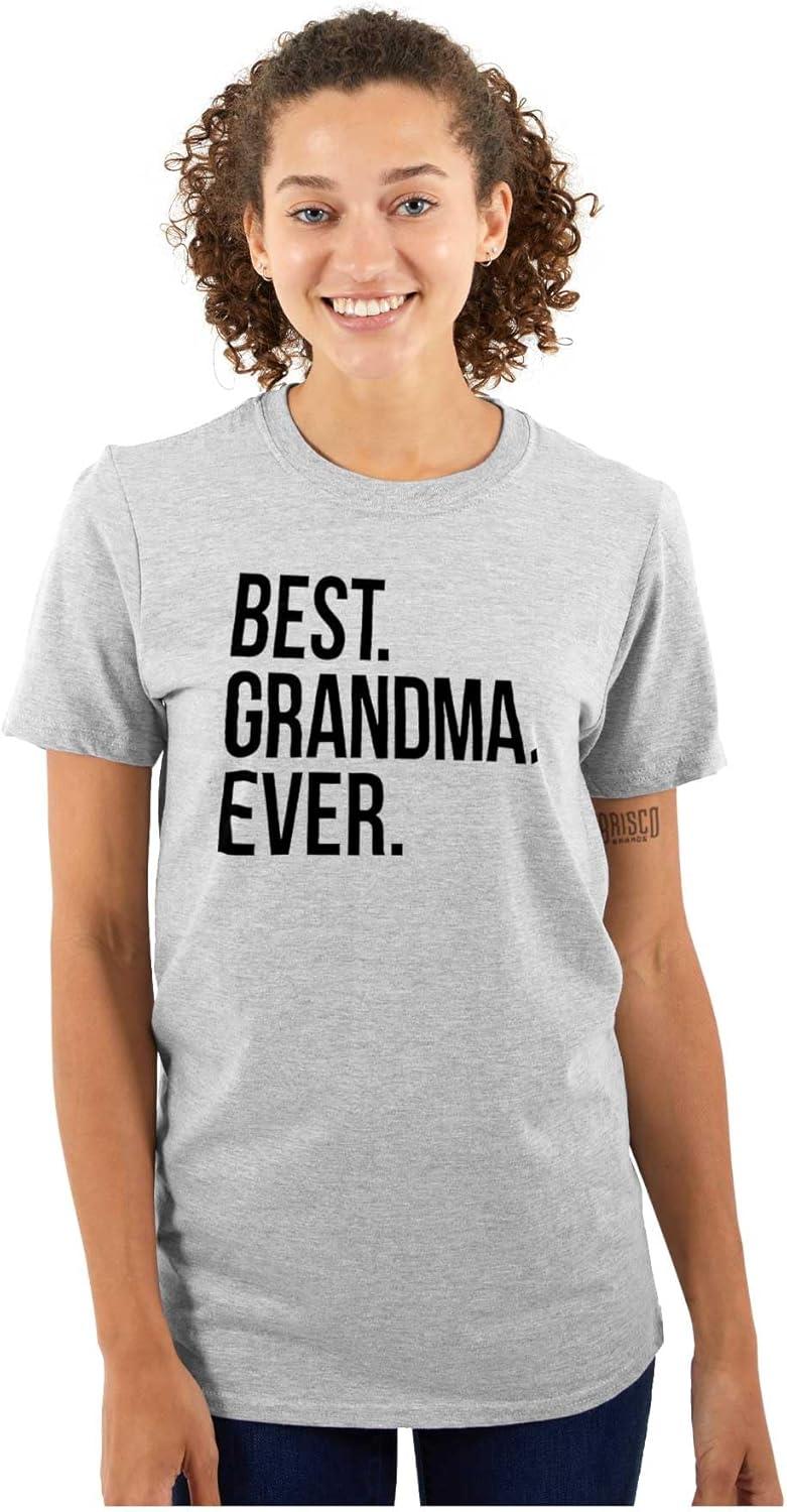 imageBrisco Brands Best Grandma Ever Nanna Gigi Nan Cute Womens Graphic T Shirt TeesSport Grey