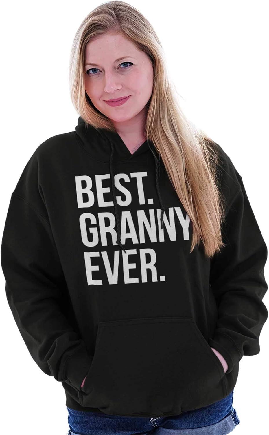 imageBrisco Brands Best Granny Ever Grandma Grams Mother Hoodie Sweatshirt WomenBlack