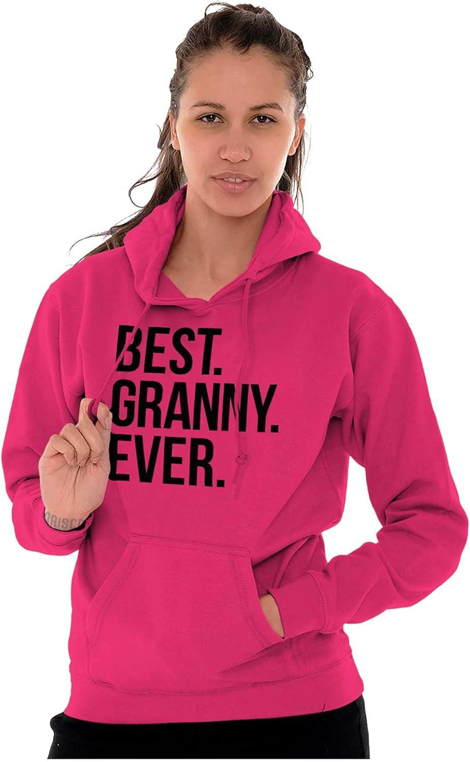 imageBrisco Brands Best Granny Ever Grandma Grams Mother Hoodie Sweatshirt WomenHeliconia