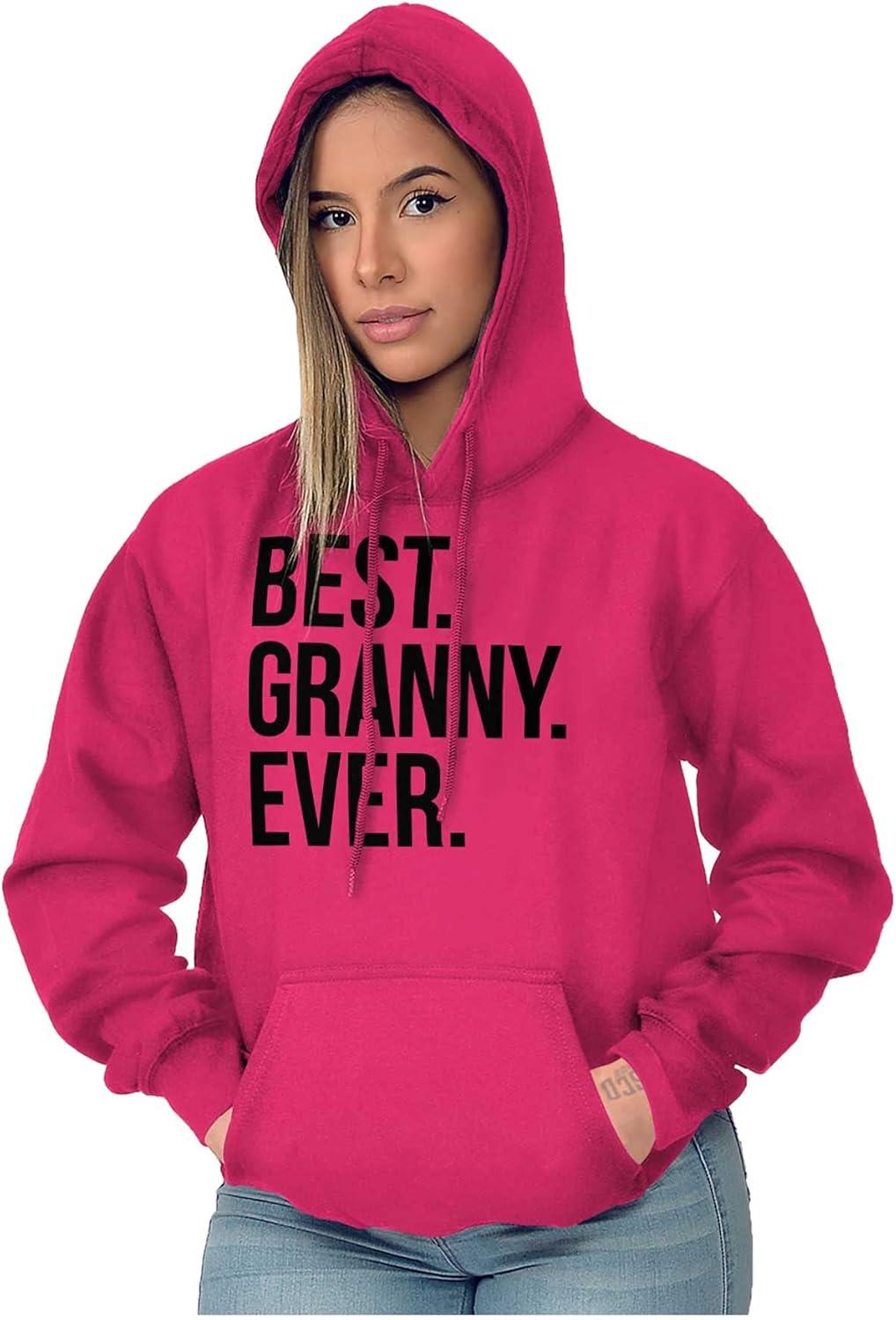 imageBrisco Brands Best Granny Ever Grandma Grams Mother Hoodie Sweatshirt WomenHeliconia