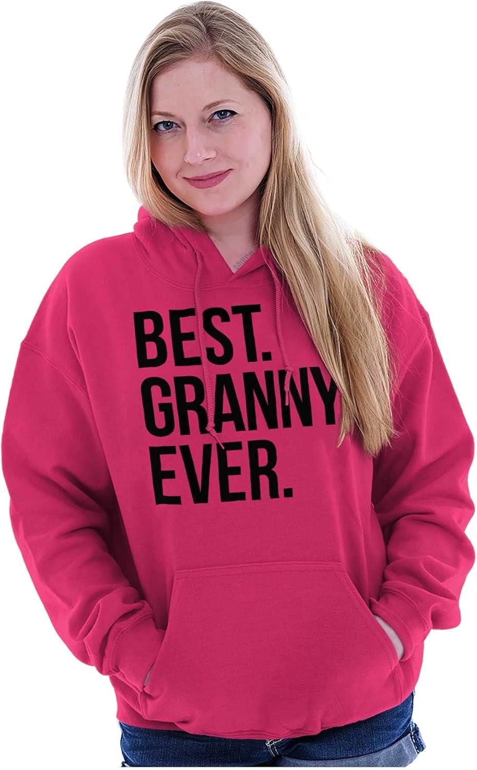 imageBrisco Brands Best Granny Ever Grandma Grams Mother Hoodie Sweatshirt WomenHeliconia
