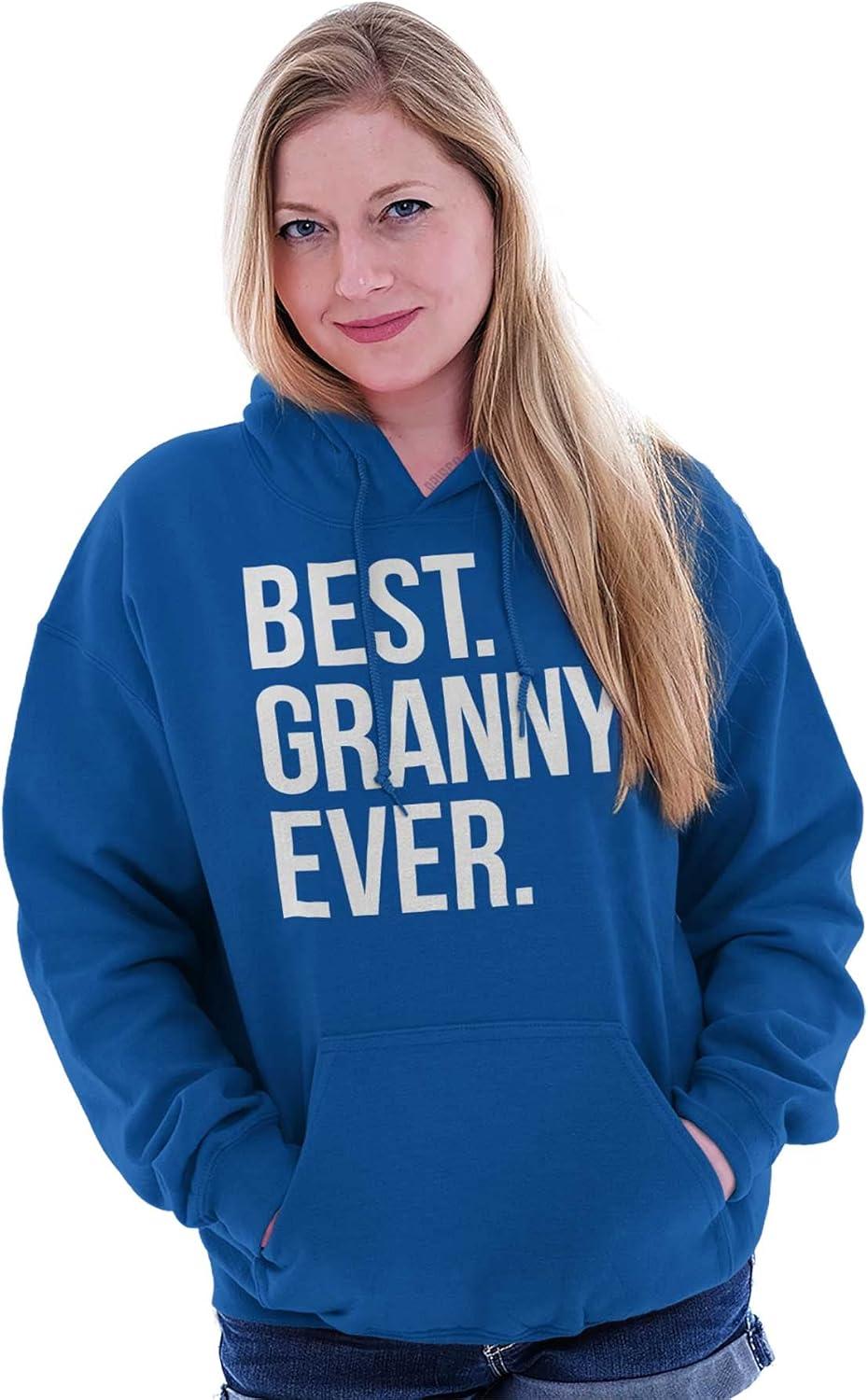 imageBrisco Brands Best Granny Ever Grandma Grams Mother Hoodie Sweatshirt WomenRoyal