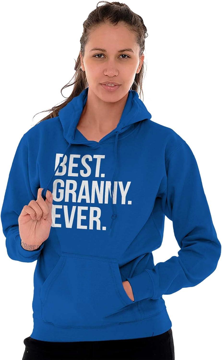 imageBrisco Brands Best Granny Ever Grandma Grams Mother Hoodie Sweatshirt WomenRoyal