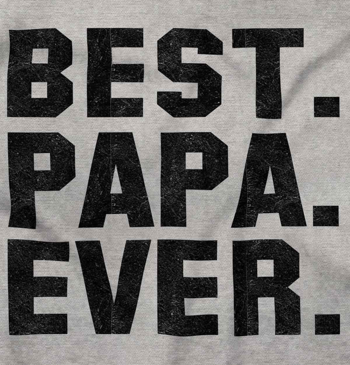 imageBrisco Brands Best Papa Ever Worlds Coolest Father Zip Hoodie Sweatshirt MenSport Grey