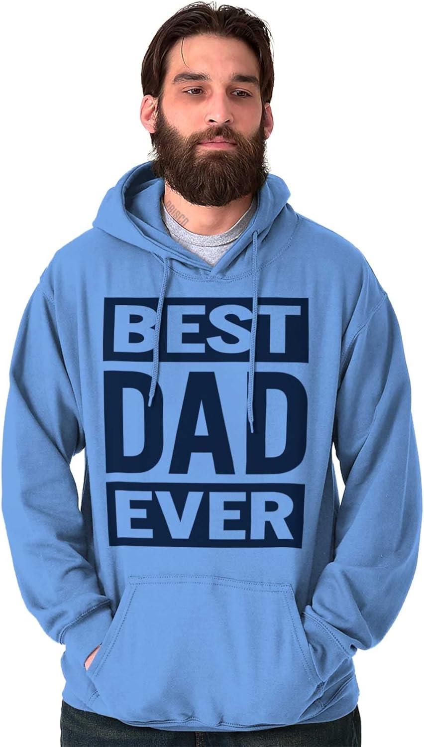 imageBrisco Brands Cool Best Dad Ever Fathers Day Hoodie Hooded Sweatshirt MenCarolina Blue