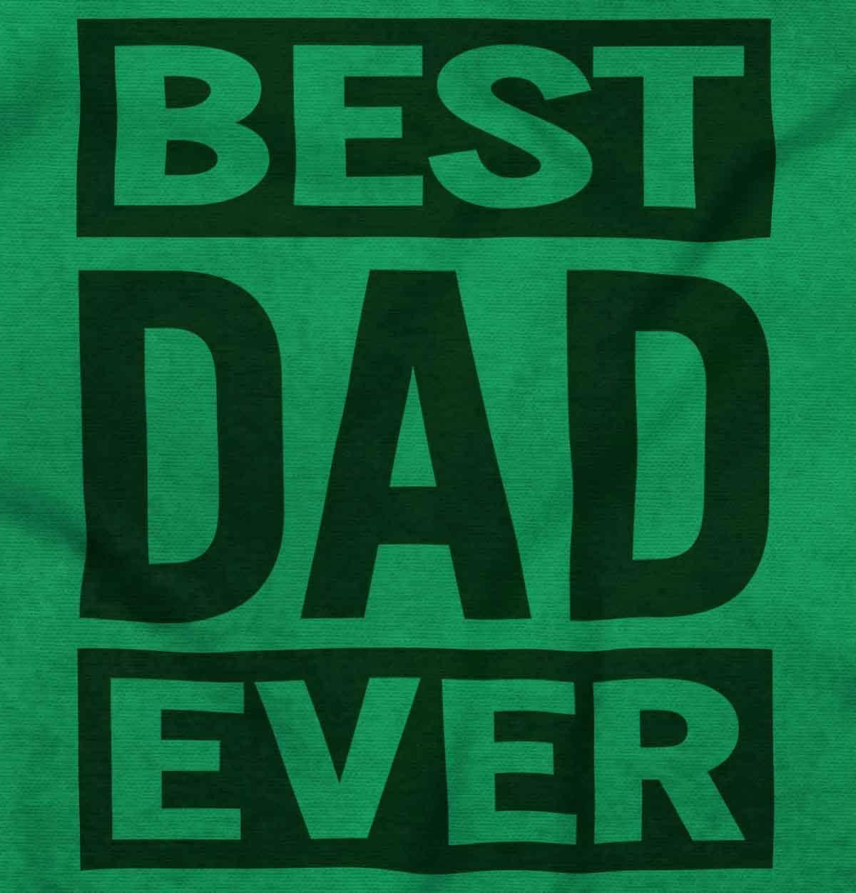 imageBrisco Brands Cool Best Dad Ever Fathers Day Hoodie Hooded Sweatshirt MenIrish Green