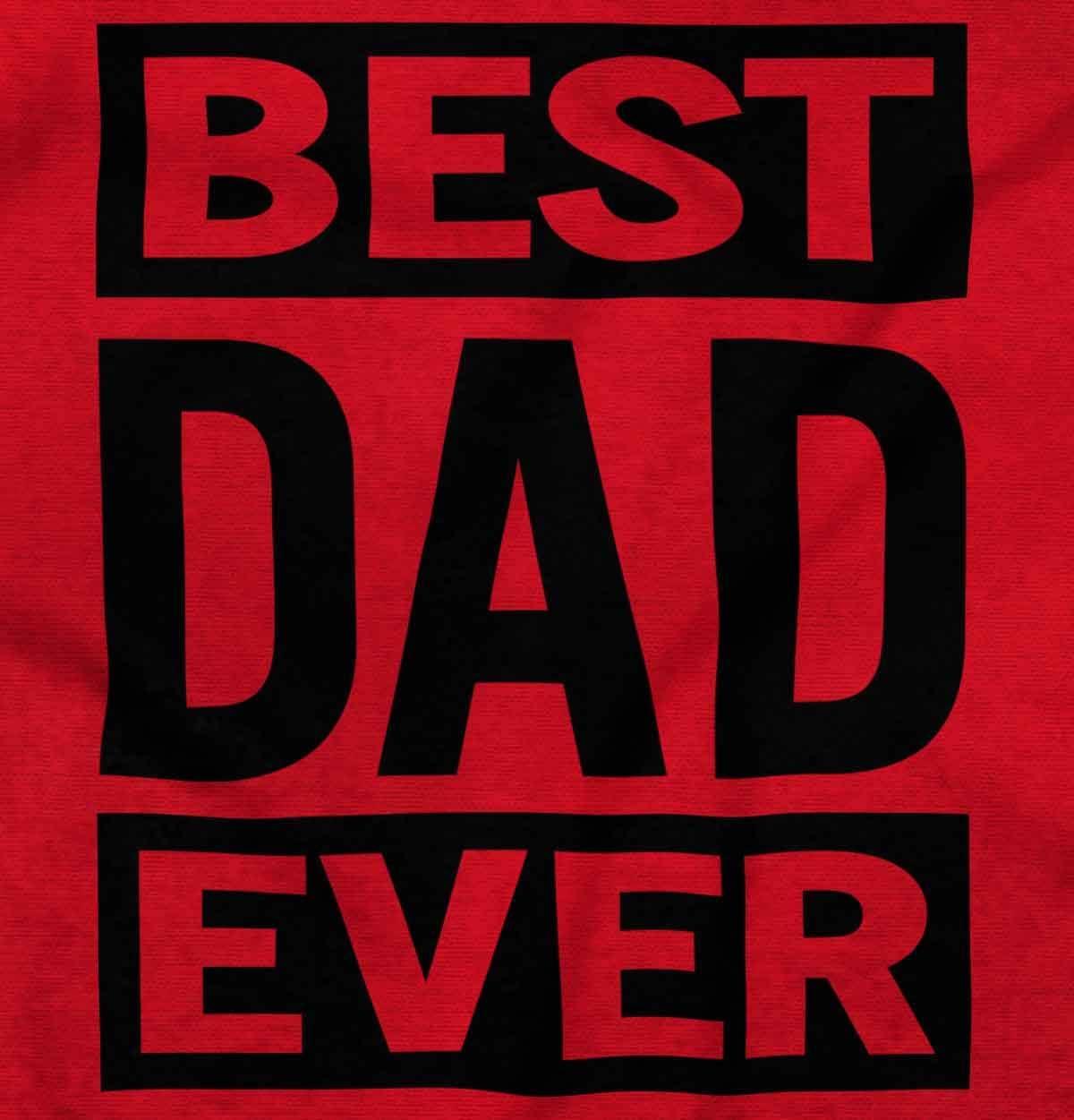 imageBrisco Brands Cool Best Dad Ever Fathers Day Zip Hoodie Sweatshirt MenRed