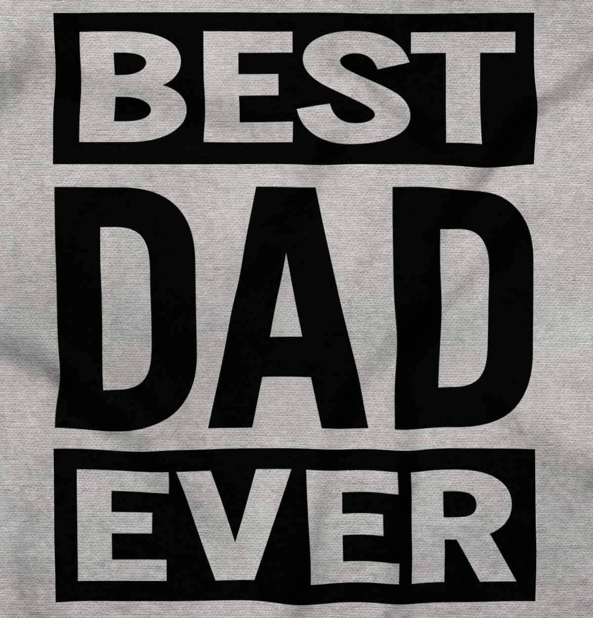imageBrisco Brands Cool Best Dad Ever Fathers Day Zip Hoodie Sweatshirt MenSport Grey