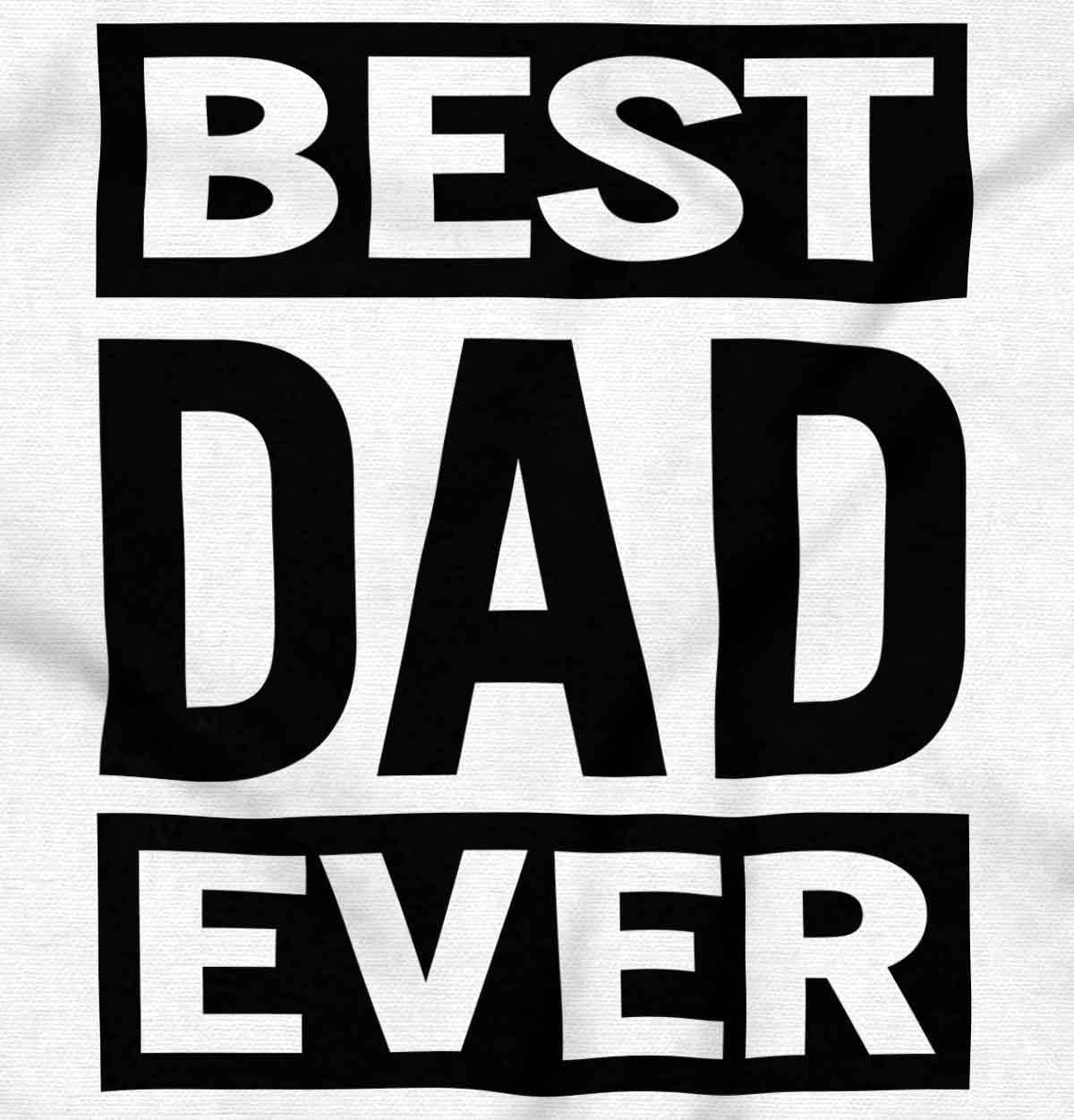imageBrisco Brands Cool Best Dad Ever Fathers Day Zip Hoodie Sweatshirt MenWhite