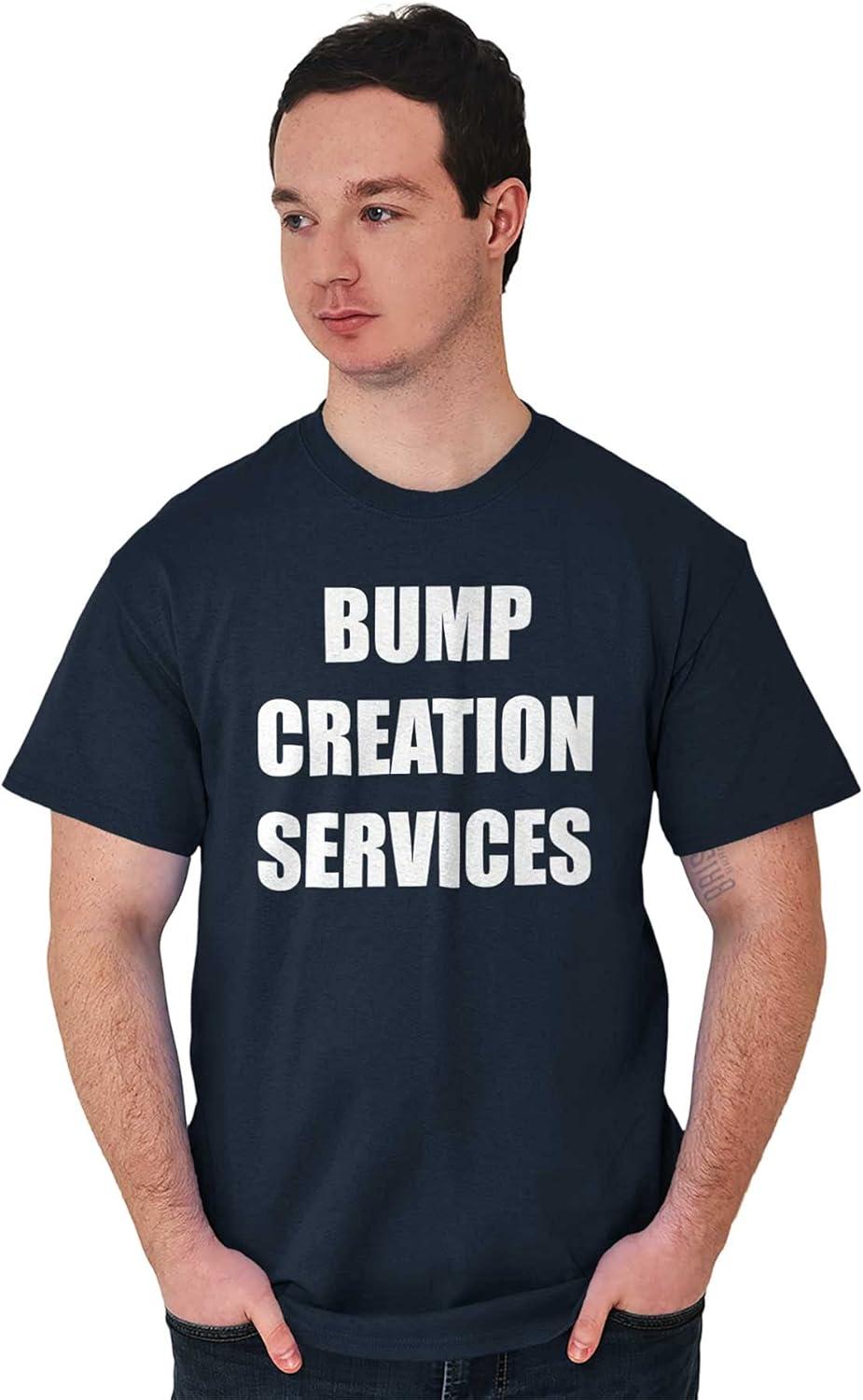 imageBrisco Brands Dad Bump Creation Baby Announcement Mens Graphic T Shirt TeesNavy