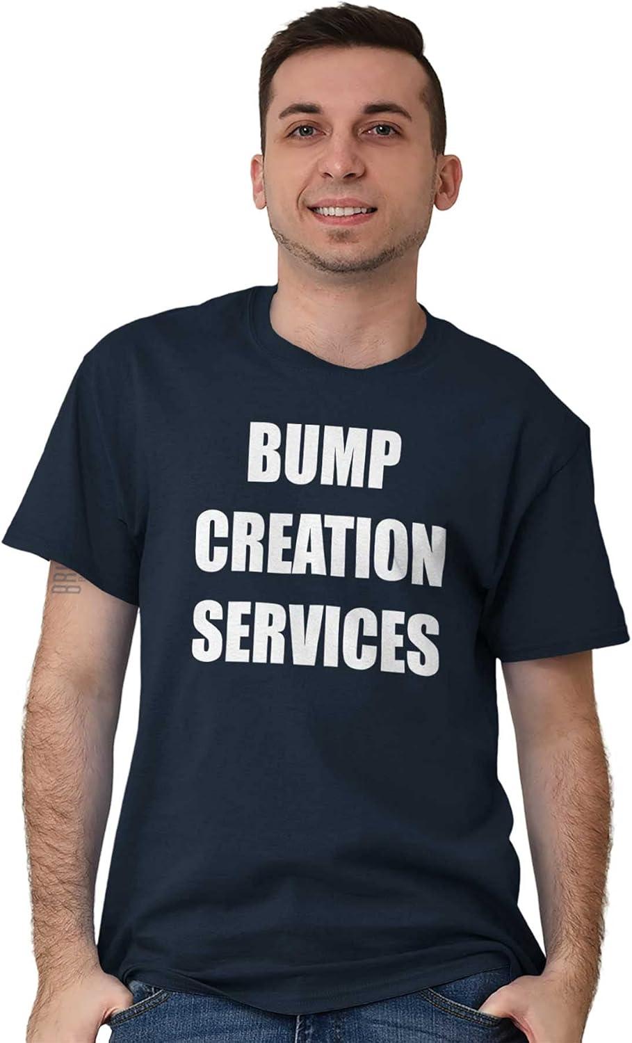 imageBrisco Brands Dad Bump Creation Baby Announcement Mens Graphic T Shirt TeesNavy