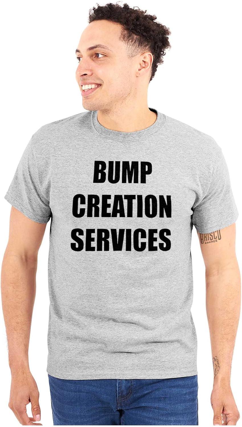 imageBrisco Brands Dad Bump Creation Baby Announcement Mens Graphic T Shirt TeesSport Grey
