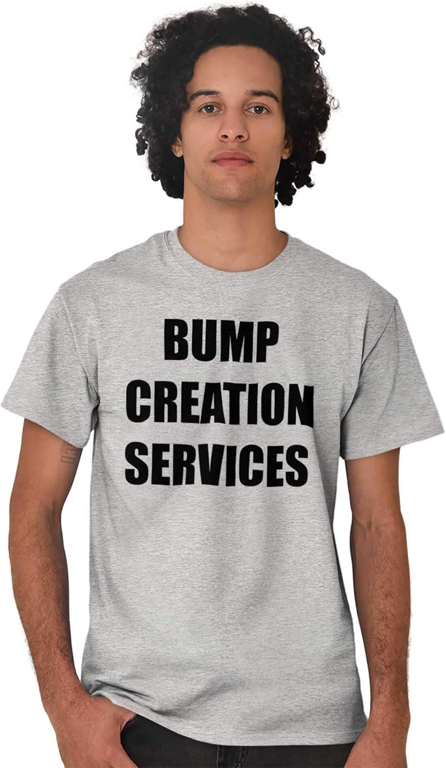 imageBrisco Brands Dad Bump Creation Baby Announcement Mens Graphic T Shirt TeesSport Grey